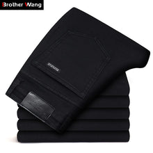 Load image into Gallery viewer, Classic Advanced Stretch Black Jeans 2019 Winter New Style Business Fashion Denim Slim Fit Jean Trousers Male Brand Pants - SWAGG FASHION
