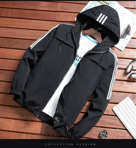 2019 Zip Up Men Jacket Spring Autumn Fashion Brand Slim Fit Coats Male Casual Baseball Bomber Jacket Mens Overcoat Plus size 4XL - SWAGG FASHION