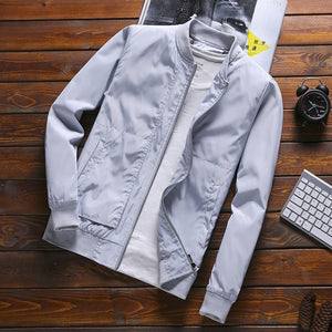 2019 Zip Up Men Jacket Spring Autumn Fashion Brand Slim Fit Coats Male Casual Baseball Bomber Jacket Mens Overcoat Plus size 4XL - SWAGG FASHION