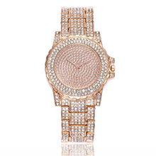 Load image into Gallery viewer, Hip Hop Mens Iced Out Watches Luxury Date Quartz Wrist Watches With Rhinestone Stainless Steel Watch For Women Men Jewelry#50 - SWAGG FASHION
