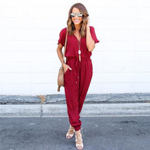 Load image into Gallery viewer, Ladies Polyester casual summer spring fashion jumpsuit - SWAGG FASHION
