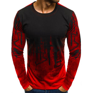 Men Solid Casual Full Sleeve Cotton Regular Tees - SWAGG FASHION
