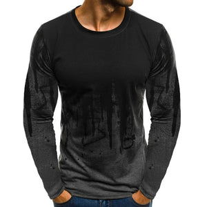 Men Solid Casual Full Sleeve Cotton Regular Tees - SWAGG FASHION