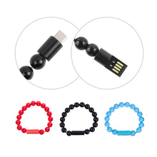 Load image into Gallery viewer, Wearable USB recharging Bracelet Beads recharging Cable flexible USB Phone charging - SWAGG FASHION
