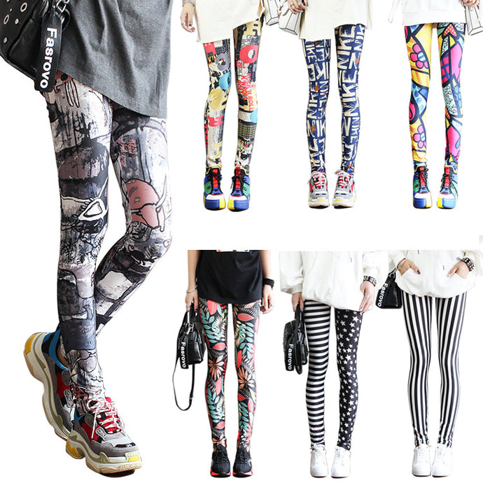 Fashion Leggings Sexy Casual Highly Elastic and Colorful Leg Warmer Fit Most Sizes Leggins Pants Trousers Woman's Leggings - SWAGG FASHION