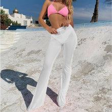 Load image into Gallery viewer, Summer Women See-Through Bikini Cover Up Sexy Long Pant Mesh Fishnet Bottom Cover Ups Ladies Fashion Swimwear Bathing - SWAGG FASHION
