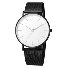 Load image into Gallery viewer, Fashion Casual Watch Womens Metal Hour Reloj Mujer Quartz Wristwatch Simple Montre Femme Mesh Black Stainless Steel Bracelet saa - SWAGG FASHION
