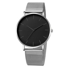 Load image into Gallery viewer, Fashion Casual Watch Womens Metal Hour Reloj Mujer Quartz Wristwatch Simple Montre Femme Mesh Black Stainless Steel Bracelet saa - SWAGG FASHION
