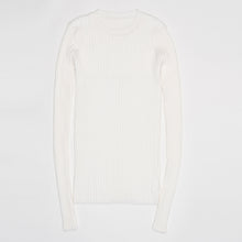 Load image into Gallery viewer, Crew Neck Ribbed Sweater Women Basic Slim Fit Rib Knitted Top Pullover Solid Long Sleeve Cotton Sweaters With Thumb Hole - SWAGG FASHION
