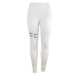 Sexy gold Printing Sport Leggings Women Athleisure High Waist Gym Fitness Leggins Mujer Push up Compression Skinny Pants Booty - SWAGG FASHION