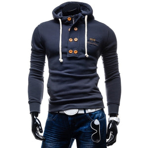 Zogaa 2019 New Spring and Autumn Men's Hoodies&Sweatshirts Long Sleeve Solid Color Men's Hoodie Slim Fit Cotton champion hoodie - SWAGG FASHION