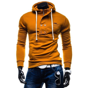 Zogaa 2019 New Spring and Autumn Men's Hoodies&Sweatshirts Long Sleeve Solid Color Men's Hoodie Slim Fit Cotton champion hoodie - SWAGG FASHION