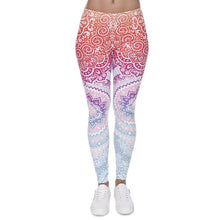 Load image into Gallery viewer, Brands Women Fashion Legging Aztec Round Ombre Printing leggins Slim High Waist  Leggings Woman Pants - SWAGG FASHION
