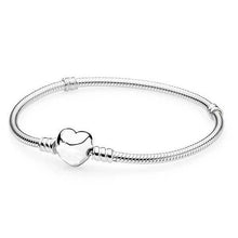 Load image into Gallery viewer, New Silver Plated Charm Bracelets Cute Mickey Snake Chain Fit Fine Basic Bracelets For Women Fashion Charms Beads DIY Jewelry - SWAGG FASHION

