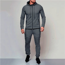 Load image into Gallery viewer, Hirigin 2 pieces Autumn Running tracksuit men Sweatshirt Sports Set Gym Clothes Men Sport Suit Training Suit Sport Wear - SWAGG FASHION
