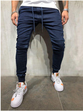 Load image into Gallery viewer, Men Clothes Hip Hop Sweatpants Skinny Motorcycle Denim Pants Zipper Designer Black Jeans Mens Casual Men Jeans Trousers - SWAGG FASHION
