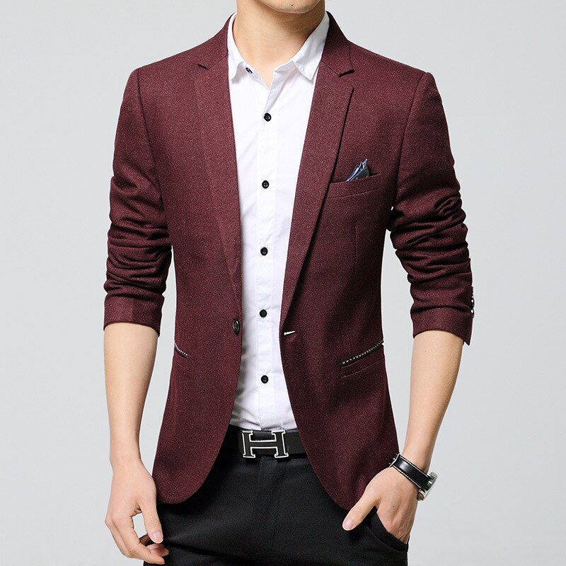 HO  new 2020 men leisure suit, cultivate one's morality youth fashion splicing bright pure color suit bag - SWAGG FASHION