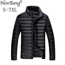 Load image into Gallery viewer, NewBang Plus 5XL 6XL 7XL Duck Down Jacket Men&#39;s Feather Ultralight Down Jacket For Men Park Outwear With Carry Bag Overcoat - SWAGG FASHION
