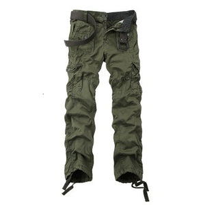 HANQIU Tactical Cargo Broek Men Large Bags Men Military Broek Cato High Quality Herf Loose Mala Broek Joggers - SWAGG FASHION