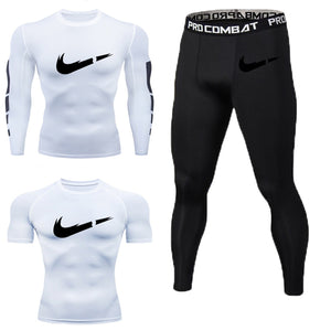 mma rashguard men's multi-functional fitness a-T-shirt set 3D print men's trousers thermal underwear MMA Clothing S-XXXXL - SWAGG FASHION
