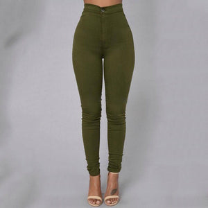 High Waist Trousers Women Stretch Slim Pencil Jeans Pants Female Joggers Clothing Plus Size 3XL Skinny Pants - SWAGG FASHION