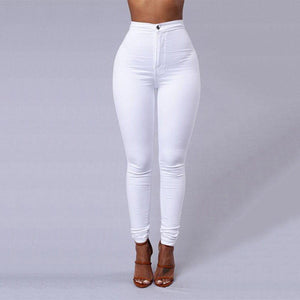 High Waist Trousers Women Stretch Slim Pencil Jeans Pants Female Joggers Clothing Plus Size 3XL Skinny Pants - SWAGG FASHION