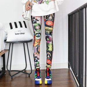 Fashion Leggings Sexy Casual Highly Elastic and Colorful Leg Warmer Fit Most Sizes Leggins Pants Trousers Woman's Leggings - SWAGG FASHION